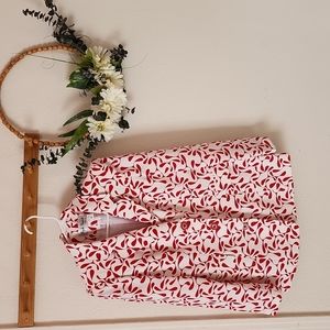 White & red women summer blazer